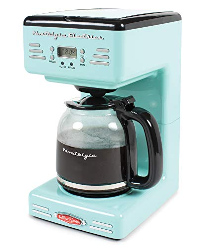 Product Cover Nostalgia RCOF120AQ Retro 12-Cup Programmable Coffee Maker - Aqua Blue