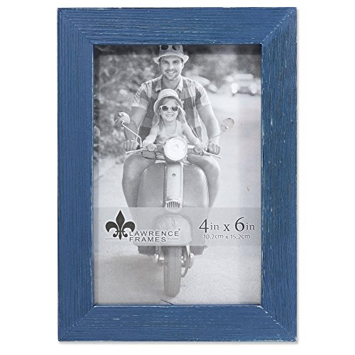 Product Cover Lawrence Frames Woods 4x6 Charlotte Weathered Navy Blue Picture Frame