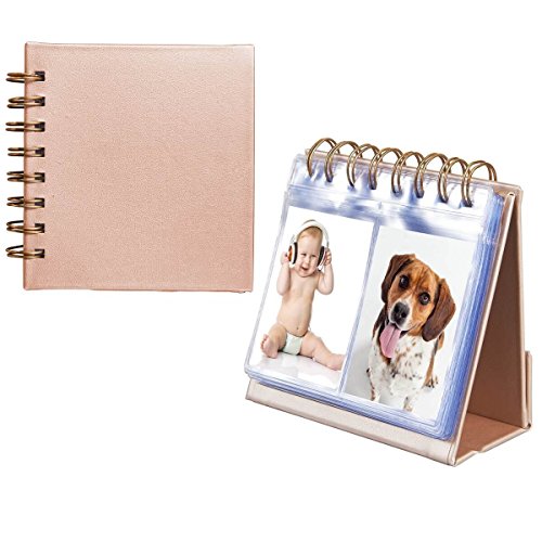 Product Cover Photo Album for HP Sprocket and Polaroid Zip Instant Printer, 64-Pocket Photo Album fit for Polaroid 2x3 inch Premium Zink Photo Paper, Portable 3-inch Desk Calendar Picture Holder