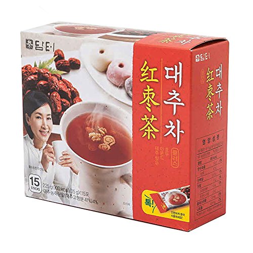 Product Cover DAMTUH Korea Traditional Jujube Tea Plus, Jujube Powder Tea, Single Serving Packets, 15 Count