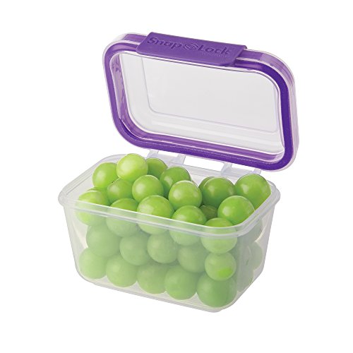 Product Cover SnapLock by Progressive 2-Cup Storage Container - Purple, SNL-1007P Easy-To-Open, Leak-Proof Silicone Seal, Snap-Off Lid, Stackable, BPA FREE