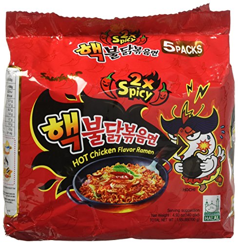 Product Cover Samyang 2X Spicy Hot Chicken Flavor Ramen, 4.9oz (Pack of 5)