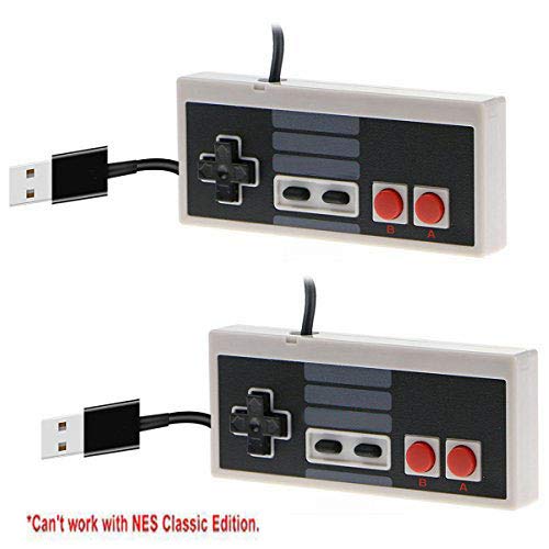 Product Cover 2 Packs Classic USB Controller for NES, USB Famicom Game Gaming Controller Joypad Gamepad for Laptop Computer Windows PC/MAC/Raspberry Pi