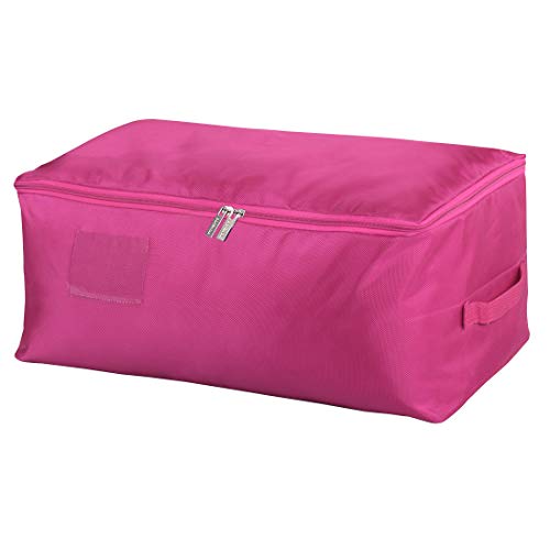 Product Cover DOKEHOM XX-Large Under Bed Storage Bag (5 Colors), Thick Ultra Size Fabric Clothes Bag, Moisture Proof (Red, XXL)