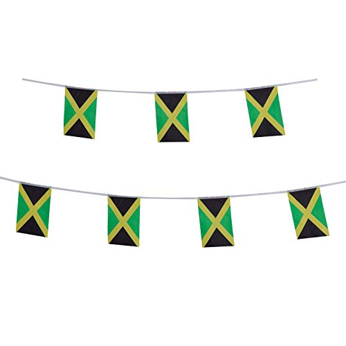 Product Cover LoveVC Jamaica Flag, 100 Feet Jamaican Flag National Country World Pennant Banner Flags,Party Decorations for Olympics,School Sports Events,International Festival Celebration