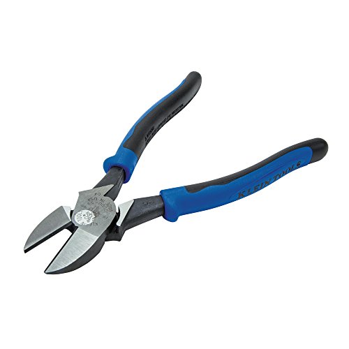 Product Cover Klein Tools J2000-59 Journeyman Heavy-Duty Diagonal-Cut Pliers, High-Leverage Design, Larger Head and Extra Long Blades, 9-Inch