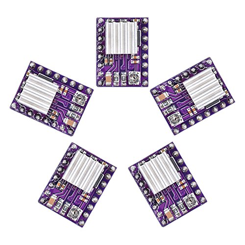 Product Cover KINGPRINT DRV8825 Stepper Motor Driver Module with Heat Sink for 3D Printer Rrerap Ramps 1.4 A4988 (Pack of 5pcs)