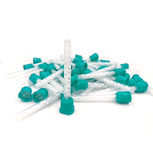 Product Cover 50pcs Mixing Tips Impression Genuine Mixpac All VPS for Dental (7002 Green 6.5mm (1:1))