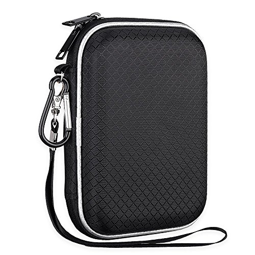 Product Cover Lacdo EVA Shockproof Carrying Case for Western Digital My Passport Studio Ultra Slim Essential WD Elements SE Portable USB 3.0 Portable 2.5 inch External Hard Drive Travel Case Storage Bag, Large Size
