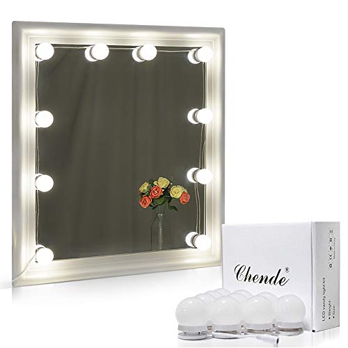 Product Cover Chende Hollywood Style LED Vanity Mirror Lights Kit with Dimmable Light Bulbs, Lighting Fixture Strip for Makeup Vanity Table Set in Dressing Room (Mirror Not Include)