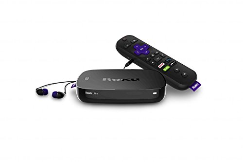 Product Cover Roku Ultra | 4K/HDR/HD streaming player with Enhanced remote (voice, remote finder, headphone jack, TV power and volume), Ethernet, MicroSD and USB