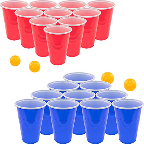 Product Cover Fairly Odd Novelties FON-10253 Beer Pong Drinking Game Set - 22 Cups 4 Ping Pong Balls