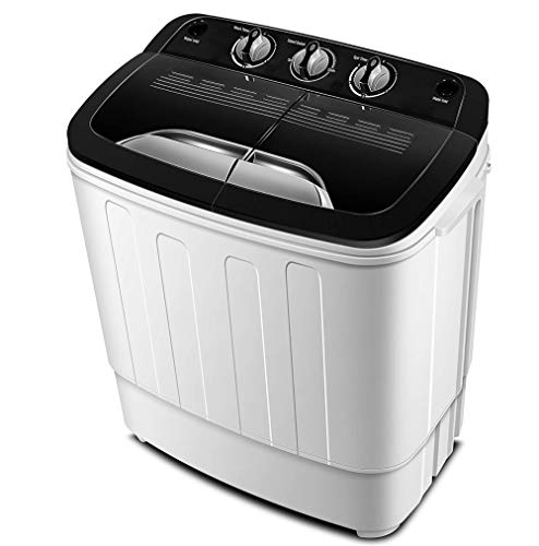 Product Cover Portable Washing Machine TG23 - Twin Tub Washer Machine with Wash and Spin Cycle Compartments by ThinkGizmos (Trademark Protected)