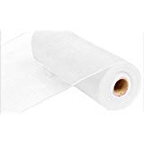 Product Cover 10 inch x 30 feet Deco Poly Mesh Ribbon - Value Mesh (White)