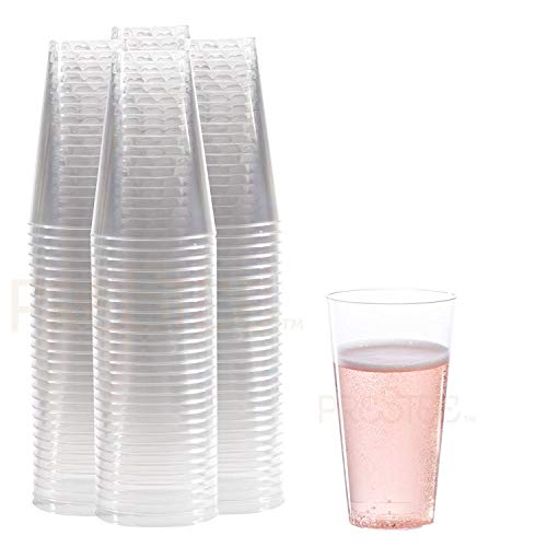 Product Cover Clear Plastic Cups | 14 oz. 100 Pack | Hard Disposable Cups | Plastic Wine Cups | Plastic Cocktail Glasses | Large Plastic Drinking Cups | Plastic Party Punch Cups | Bulk Wedding Plastic Tumblers