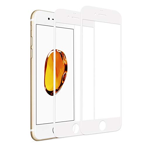 Product Cover [2 Pack] iPhone 6 Plus/6s Plus Screen Protector, RHESHINE Tempered Glass 3D Touch Layer Full Coverage Scratch-Resistant No-Bubble Glass Screen Protector for iPhone 6 Plus/6s Plus 5.5'' (White)