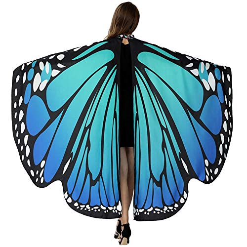 Product Cover HITOP Butterfly Wings For Women, Butterfly Shawl Fairy Ladies Cape Nymph Pixie Costume Accessory