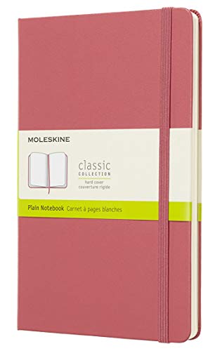 Product Cover Moleskine Classic Notebook, Large, Plain, Pink Daisy, Hard Cover (5 x 8.25)