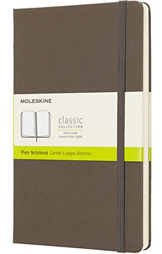 Product Cover Moleskine Classic Notebook, Large, Plain, Brown Earth, Hard Cover (5 x 8.25)