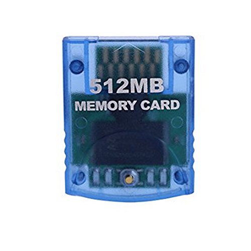 Product Cover Mekela Memory Card 512MB (8192 Blocks) Compatible Nintendo Wii Gamecube Game Cube NGC GC (Blue)