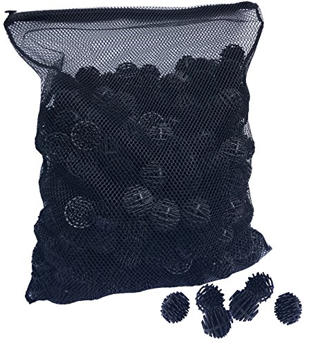 Product Cover Aquatic Experts Bio Balls Filter Media with Mesh Bag - 300 Count - 1.5 Inch Large Bio Ball for Pond Filter with Mesh Bag - Perfect Bio Balls for Pond Filter Media - Made in The USA