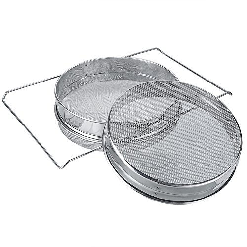 Product Cover Fasmov Stainless Steel Double Sieve Honey Strainer Beekeeping Equipment Mesh Filter Screen