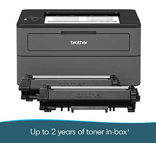 Product Cover Brother Compact Monochrome Laser Printer, HL-L2370DWXL Extended Print, Up to 2 Years of Printing Included, Wireless Printing