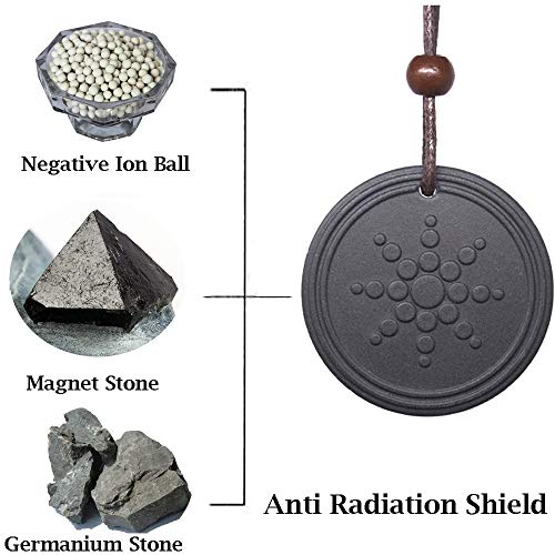 Product Cover Anti Radiation Shield EMF Protection Negative Ion Balance Energy Necklace Orgone Pendant