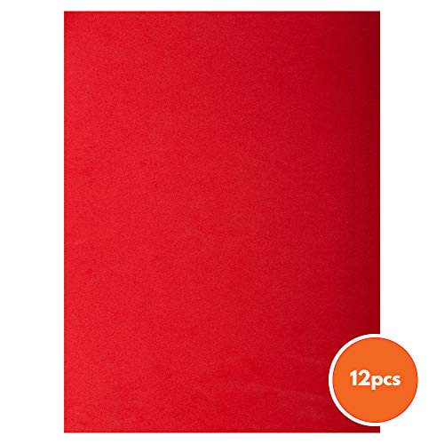 Product Cover Time 4 Crafts, EVA Sheet, Pack of 12, 9 x 12 inches, Red