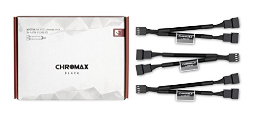 Product Cover Noctua NA-SYC1 chromax.Black, 4 Pin Y-Cables for PC Fans (Black)