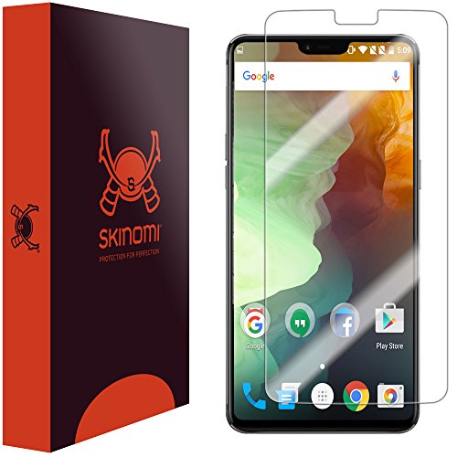 Product Cover Skinomi TechSkin Clear Screen Protector for OnePlus 6 [Full Coverage] Anti-Bubble HD TPU Film