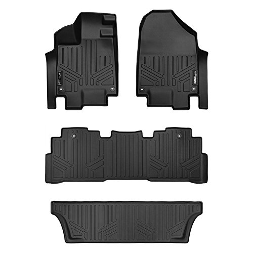 Product Cover MAXLINER Floor Mats 3 Row Liner Set Black for 2018-2019 Honda Odyssey - All Models