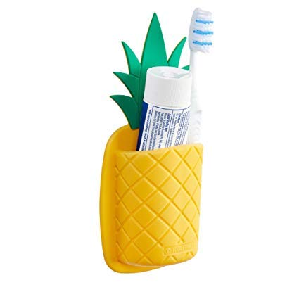 Product Cover Pineapple Shaped Silicone Toothbrush Holder (Antibacterial) - Kitchen Utensil Holder, Pen Holder. Instant Stick!