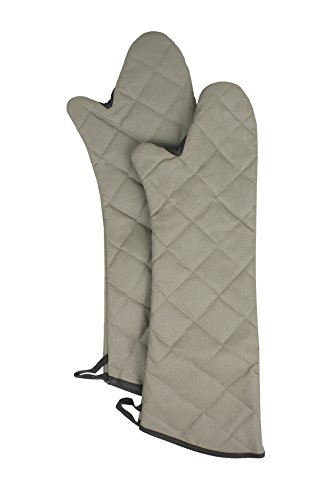 Product Cover RITZ Food Service CL2PX10BETF-1 Professional Grade Flame-Resistant 24-Inch Pyrotex Oven Mitt, Set of 2, Beige