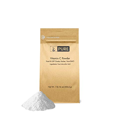 Product Cover Vitamin C Powder (1 lb.) by Pure Organic Ingredients, Eco-Friendly Packaging, L-Ascorbic Acid, Antioxidant, Boost Immune System, DIY Skin Care