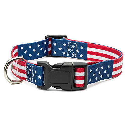 Product Cover American Flag Dog Collar in 5 Different Sizes Classic (Medium)
