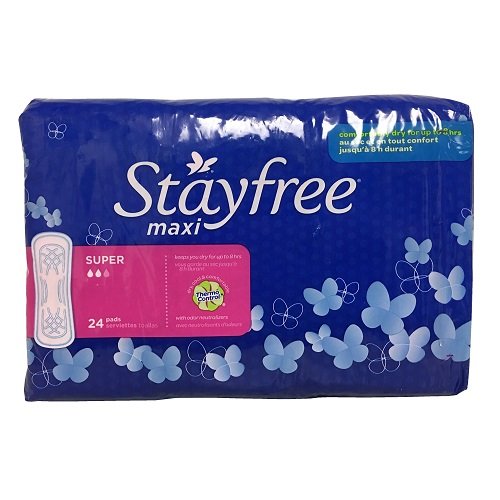 Product Cover Wholesale Stayfree Maxi Pads 24ct Super