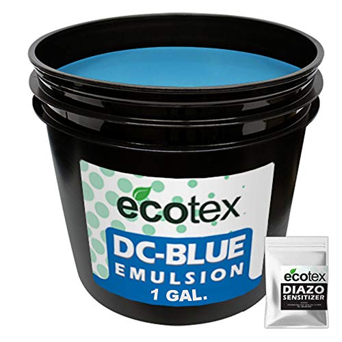 Product Cover Ecotex DC-BLUE - Textile Dual-Cure Screen Printing Emulsion (1 Gallon)