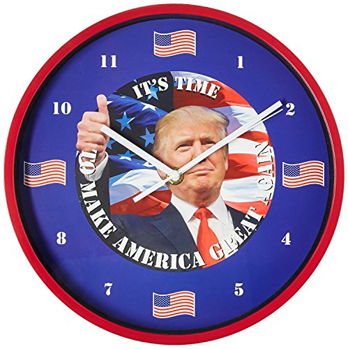 Product Cover As Seen On TV E-0722 President Trump Talking Clock, 10 in. Diameter