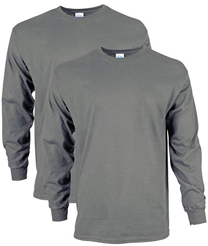 Product Cover Gildan Men's Ultra Cotton Adult Long Sleeve T-Shirt, 2-Pack