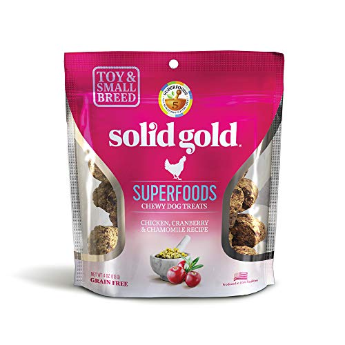 Product Cover Solid Gold - Superfoods Chewy Dog Treats Chicken, Cranberry & Chamomile Recipe 180053