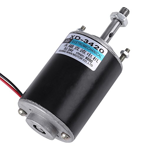 Product Cover 12/24V 30W High Speed CW/CCW Permanent Magnet DC Motor For DIY Generator(DC 24V 6000RPM)