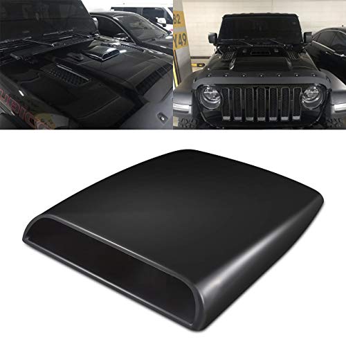 Product Cover TUINCYN Universal Car Vents Decorative Air Flow Intake Hood Scoops Ventilation Black Cover