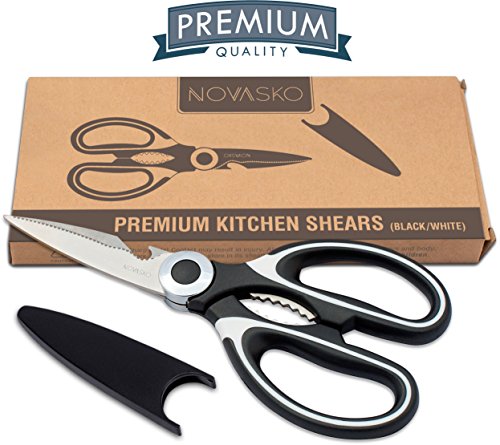 Product Cover NOVASKO Premium Heavy Duty Kitchen Shears (Black/White)