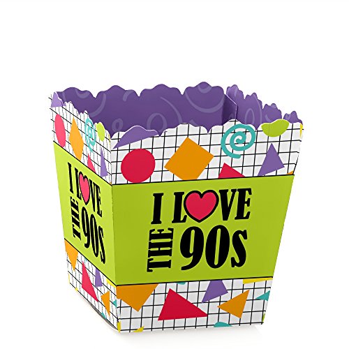 Product Cover 90's Throwback - Party Mini Favor Boxes - 1990s Party Treat Candy Boxes - Set of 12