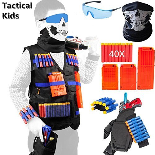 Product Cover TAVEKI Tactical Vest Kit Compatible for Nerf Guns for Boys N-Elite Series with Foam Darts for Kids