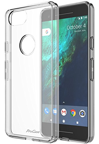 Product Cover Procase Google Pixel 2 Case Clear, Slim Hybrid Crystal Clear Cover Protective Case for Google Pixel 2 (2017 Release) -Clear