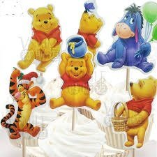Product Cover Disney Winnie The Pooh Dessert Muffin Cupcake Toppers for Wedding Baby Shower Birthday Party (Pack of 24)