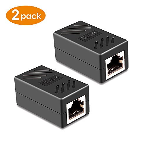 Product Cover PLUSPOE RJ45 Coupler Ethernet Inline Connector Plugs for Cat5 Cat5e Cat6e Cat7 Cable (2 Pack)