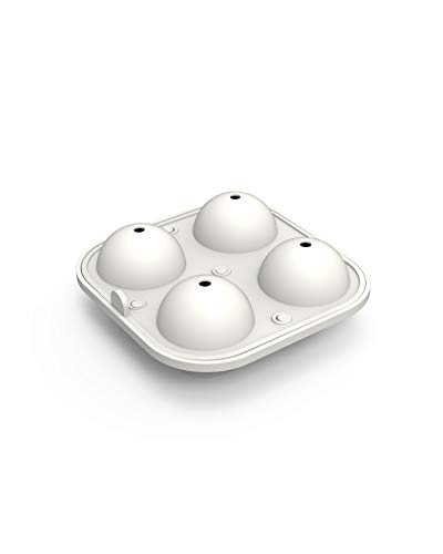 Product Cover W&P WP-ICE-SP-WH-2 Peak Ice Works Silicone Sphere Ice Mold, BPA Free, Dishwasher Safe, White, Set of 2